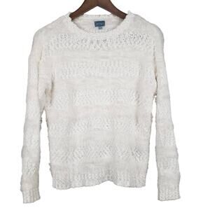 Neely Fuzzy Crew Neck Sweater - S